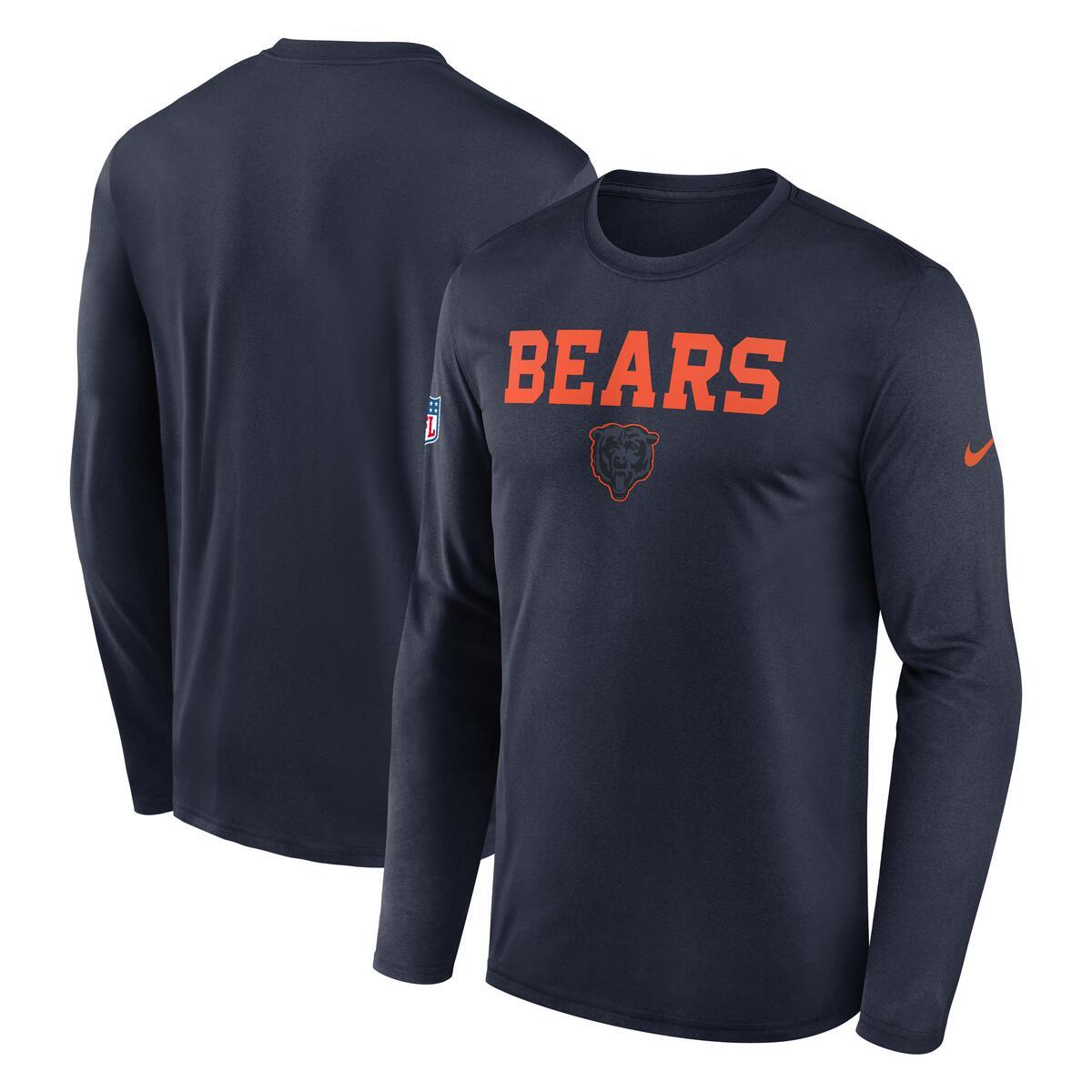Chicago Bears Nike Men Rivalry 2026 Sideline Legend Long Sleeve T-Shirt product image 1, provided for visual reference and