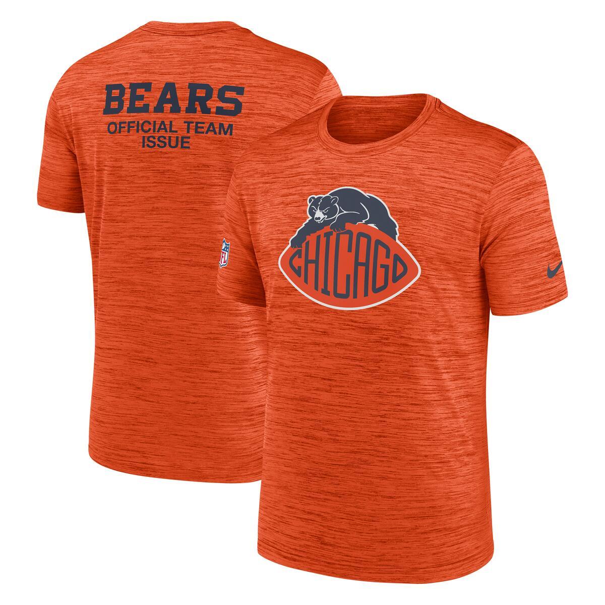 Chicago Bears Nike Men Rivalry 2026 Sideline Velocity T-Shirt product image 1, provided for visual reference and product