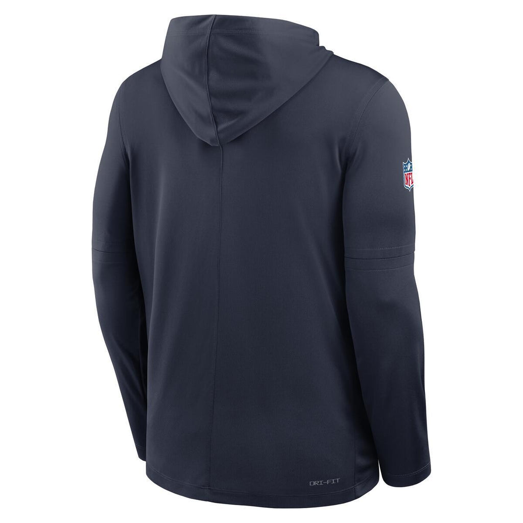Chicago Bears Nike Men Rivalry Sideline 2026 Lightweight Long Sleeve Hoodie product image 3, provided for visual reference