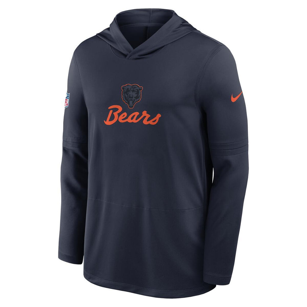 Chicago Bears Nike Men Rivalry Sideline 2026 Lightweight Long Sleeve Hoodie product image 2, provided for visual reference