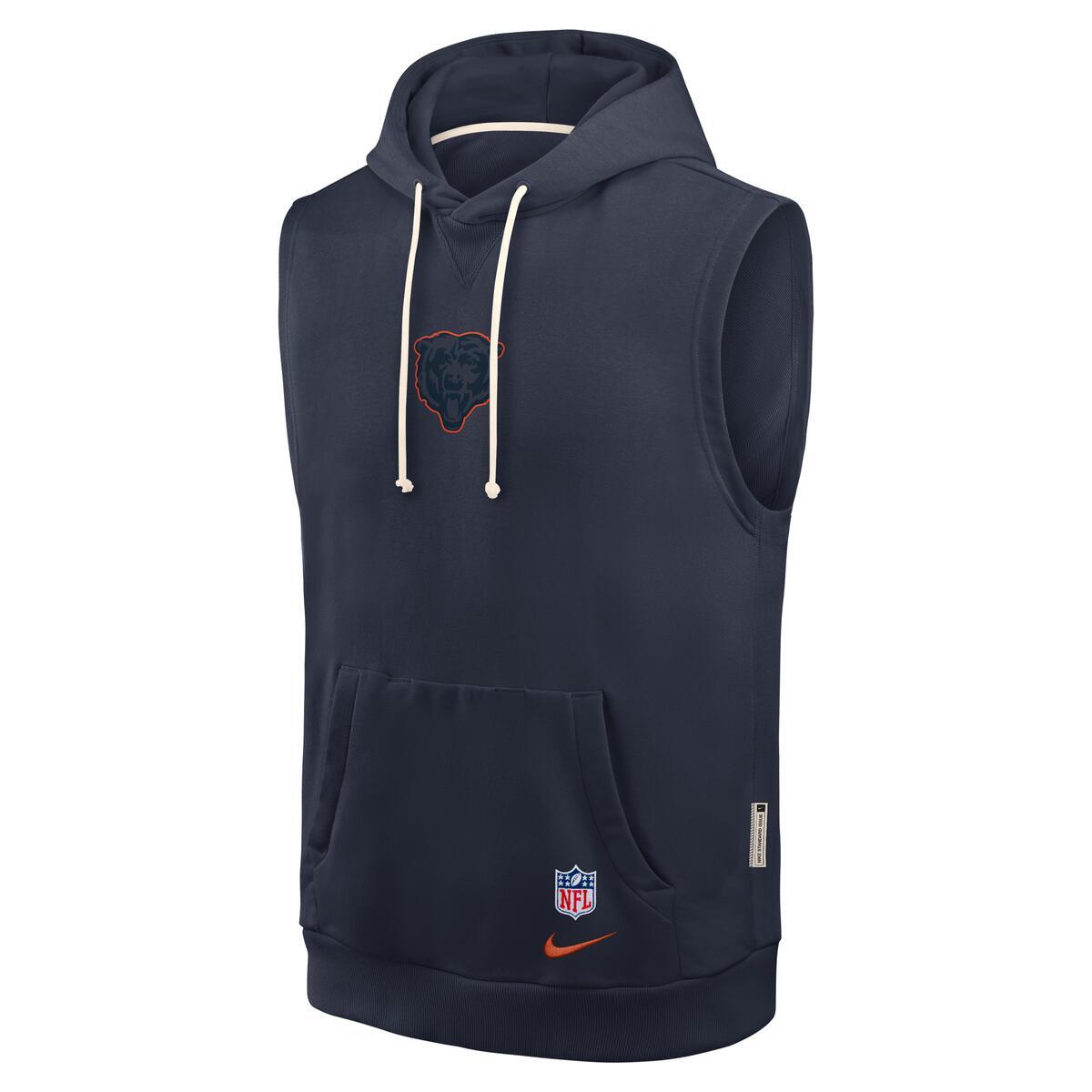 Chicago Bears Nike Men Rivalry Sideline 2026 No Sleeve Hoodie product image 2, provided for visual reference and product