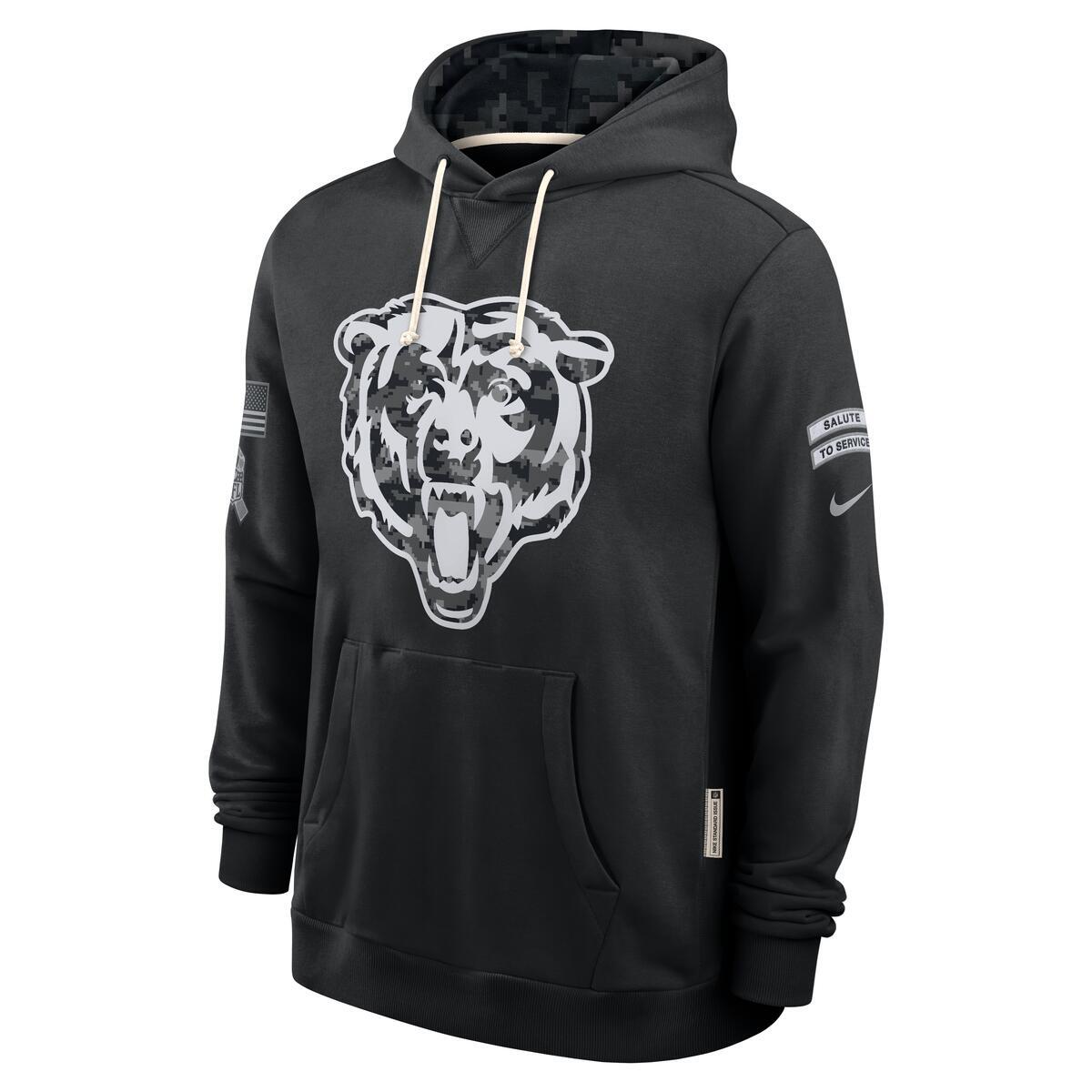 Chicago Bears Nike Men Salute To Service 2026 Sideline Hoodie product image 1, provided for visual reference and product