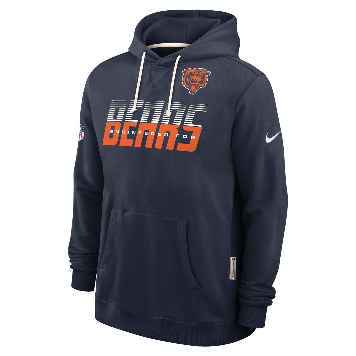 Chicago Bears Nike Men Sideline 2026 Navy Hoodie product image 2, provided for visual reference and product detail review