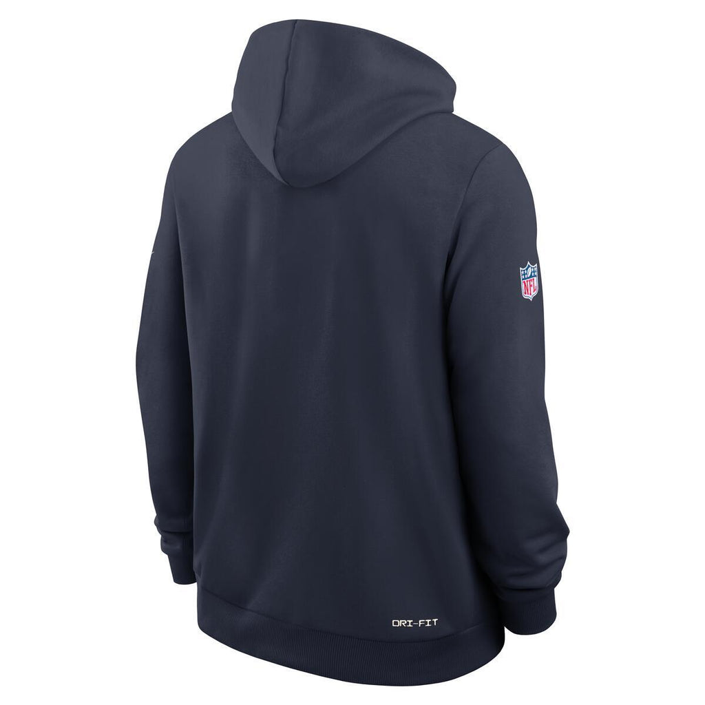 Chicago Bears Nike Men Sideline 2026 Navy Hoodie product image 3, provided for visual reference and product detail review