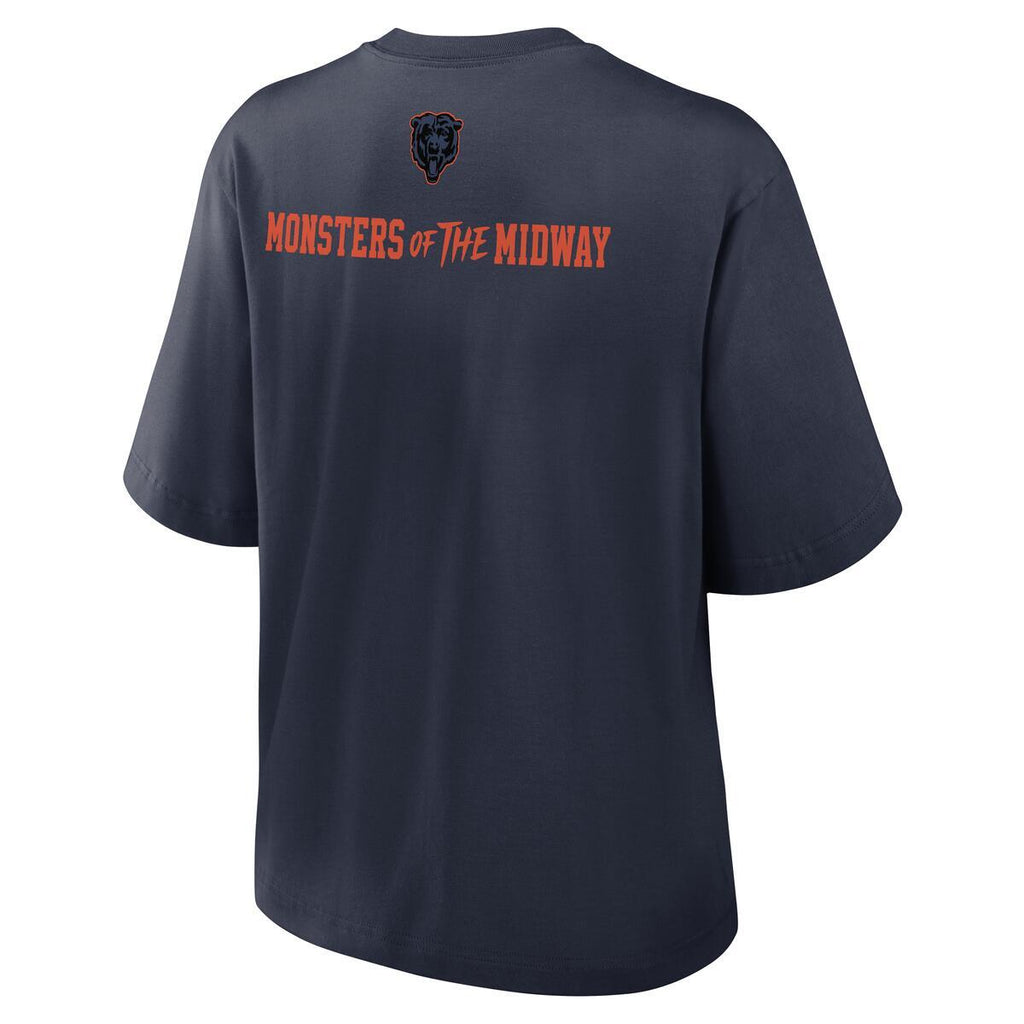 Chicago Bears Nike Women Rivalry Boxy T-Shirt product image 3, provided for visual reference and product detail review