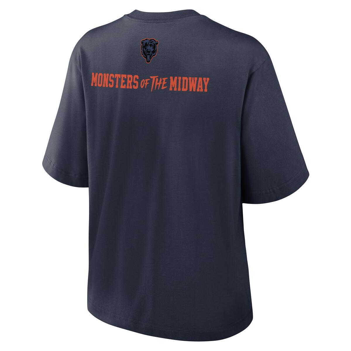 Chicago Bears Nike Women Rivalry Boxy T-Shirt product image 3, provided for visual reference and product detail review