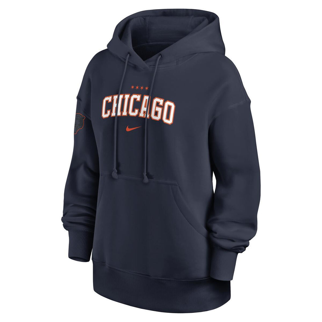 Chicago Bears Nike Women Rivalry Phoenix Hoodie product image 2, provided for visual reference and product detail review