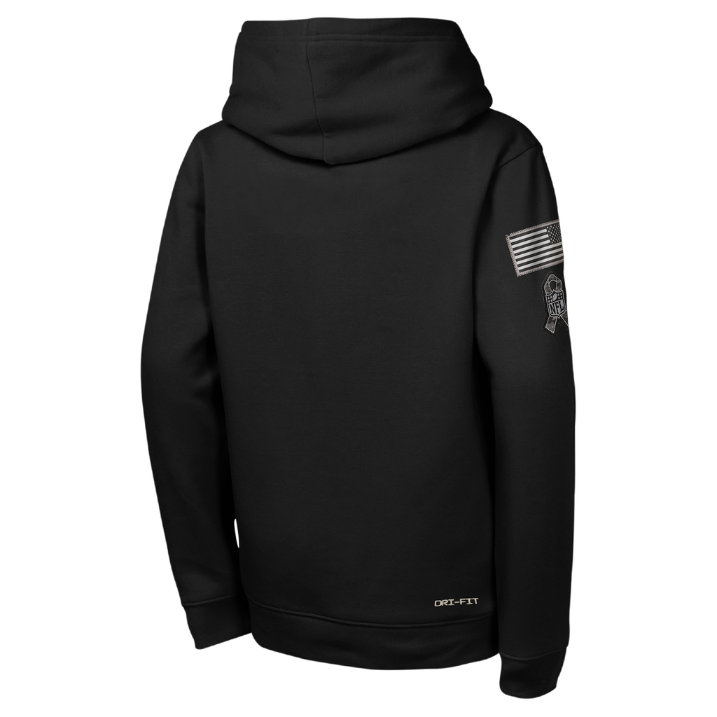 Chicago Bears Nike Youth 2026 Salute To Service Hoodie product image 2, provided for visual reference and product detail