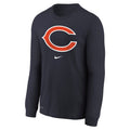 Chicago Bears Nike Youth Navy Nike Long Sleeve T-Shirt product image 1, provided for visual reference and product detail