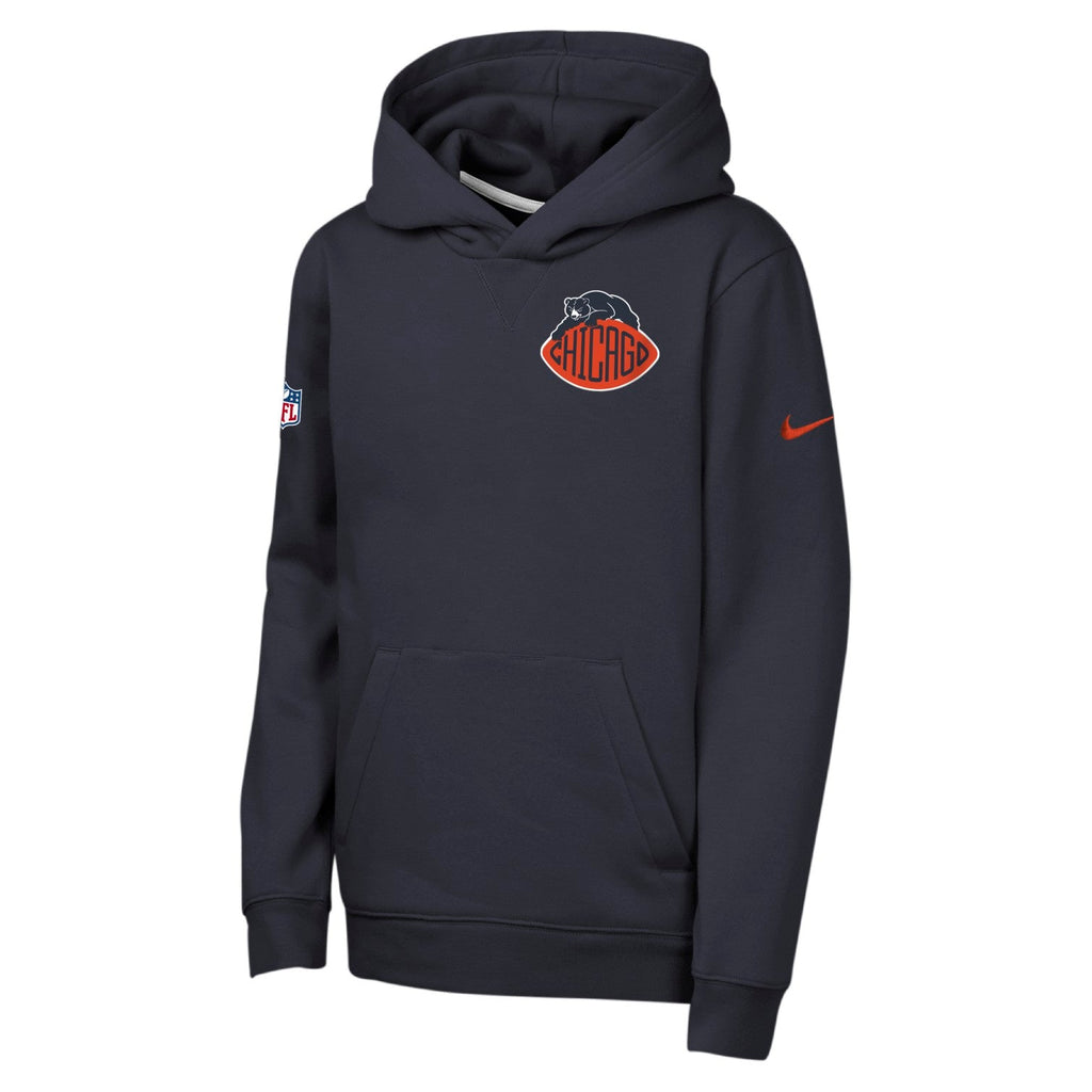 Chicago Bears Nike Youth Rivalry Hoodie product image 2, provided for visual reference and product detail review