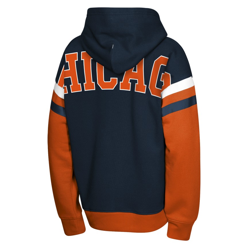 Chicago Bears Pass Rush Youth Fleece Hoodie product image 3, provided for visual reference and product detail review