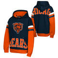 Chicago Bears Pass Rush Youth Fleece Hoodie product image 1, provided for visual reference and product detail review