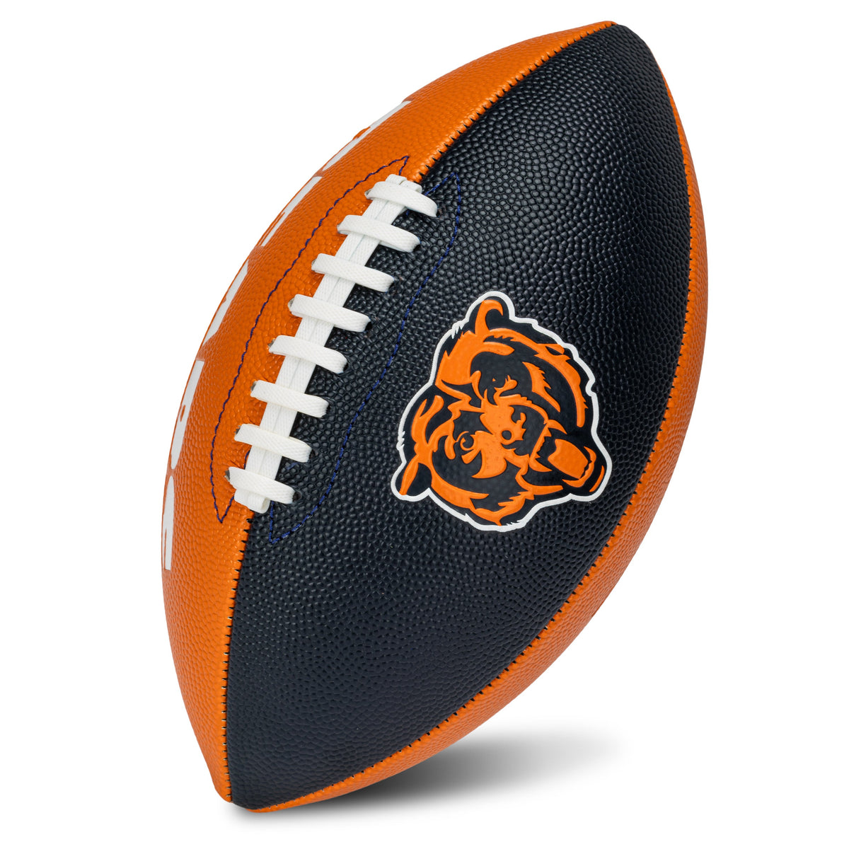 Chicago Bears Pinwheel Color Block Junior Size Football product image 1, provided for visual reference and product detail