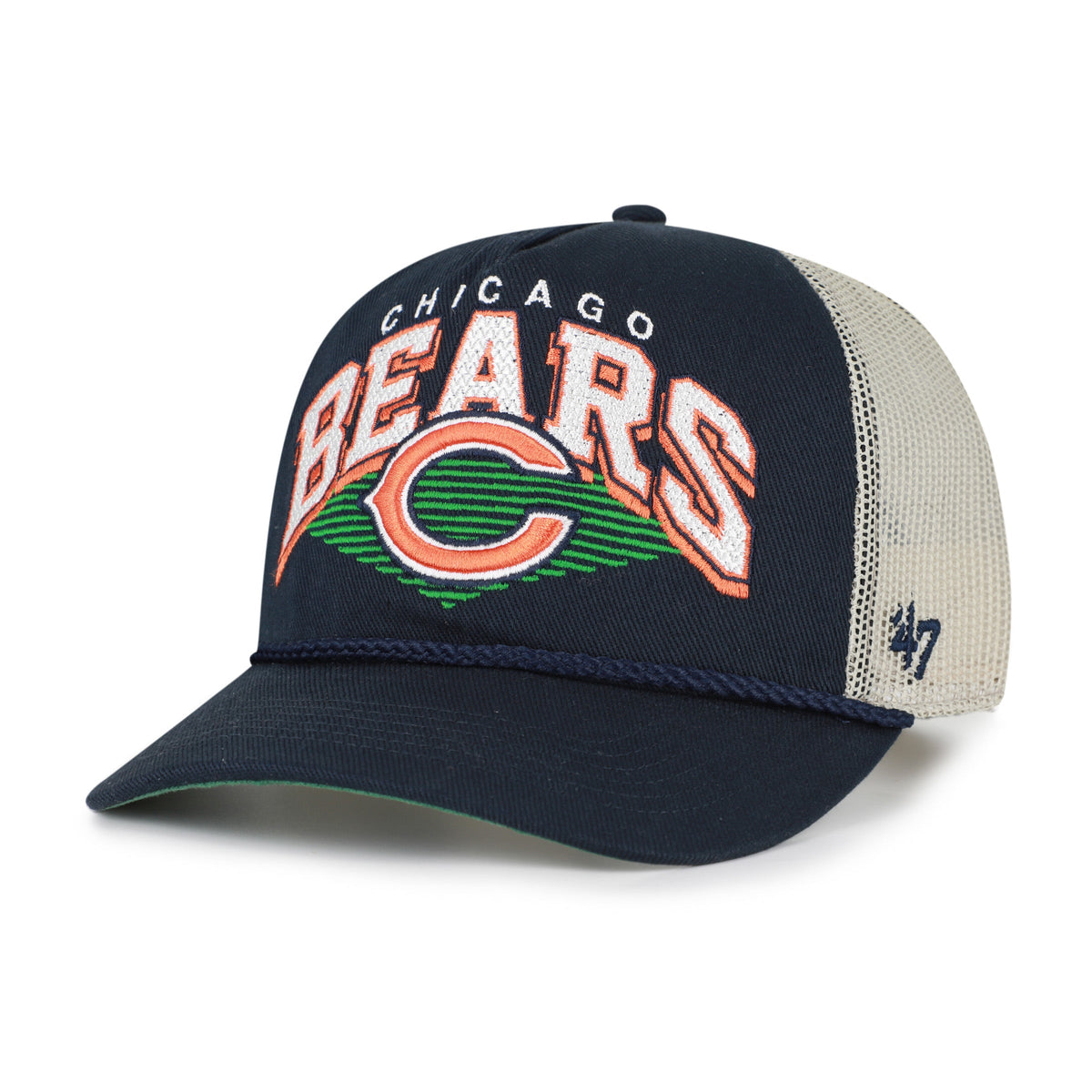 Chicago Bears Pomona Mesh Rope '47 Hitch Adjustable Hat product image 1, provided for visual reference and product detail