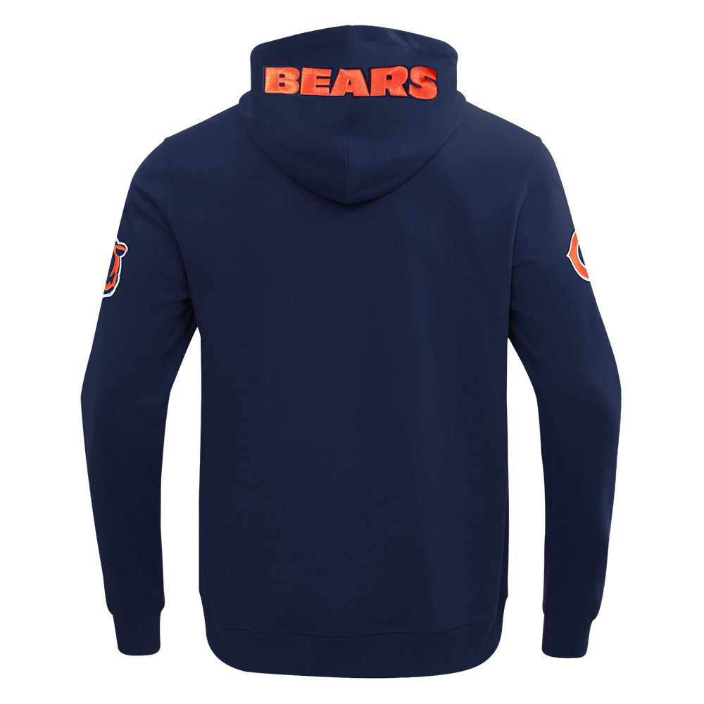 Chicago Bears Pro Standard Navy Full Zip Wind Suit Hoodie product image 3, provided for visual reference and product detail