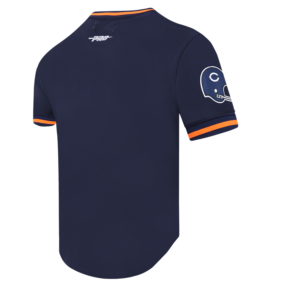 Chicago Bears Pro Standard Navy Retro Classic T-Shirt V2 product image 2, provided for visual reference and product detail