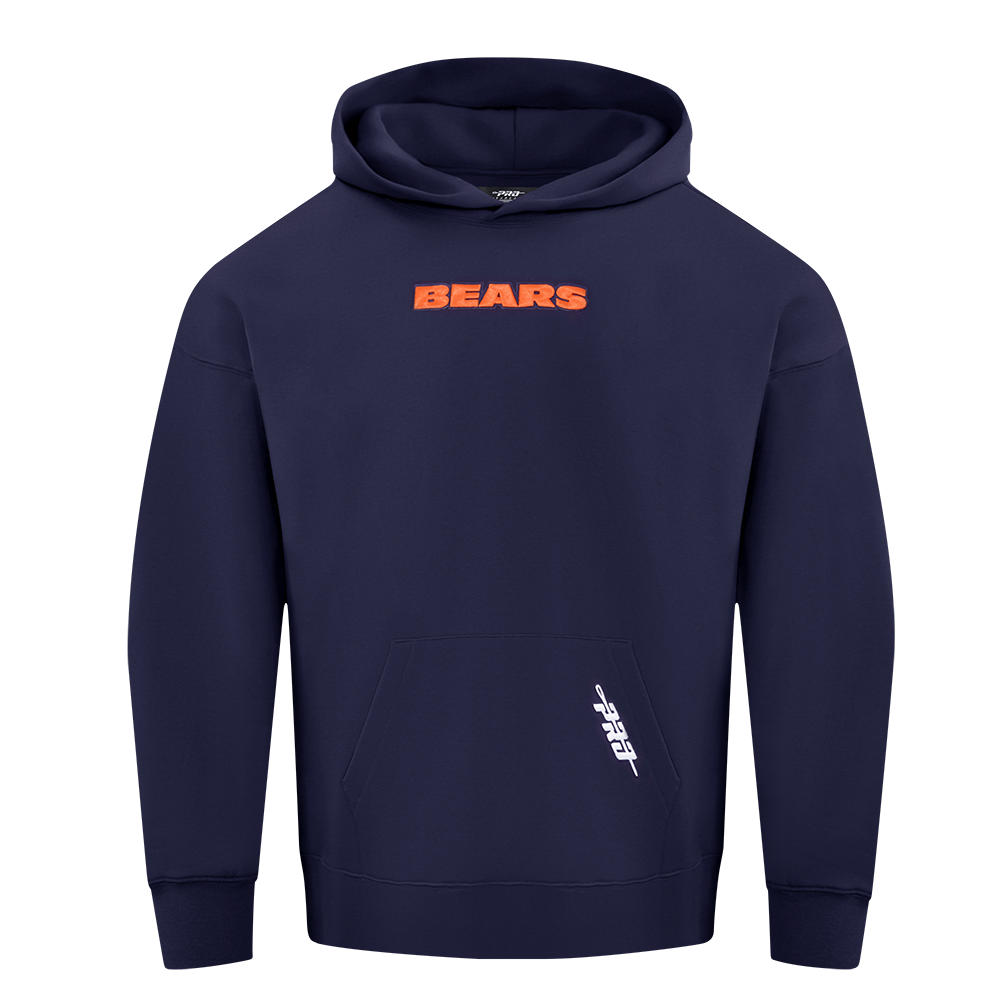 Chicago Bears Pro Standard Navy Wingspan Hoodie product image 1, provided for visual reference and product detail review
