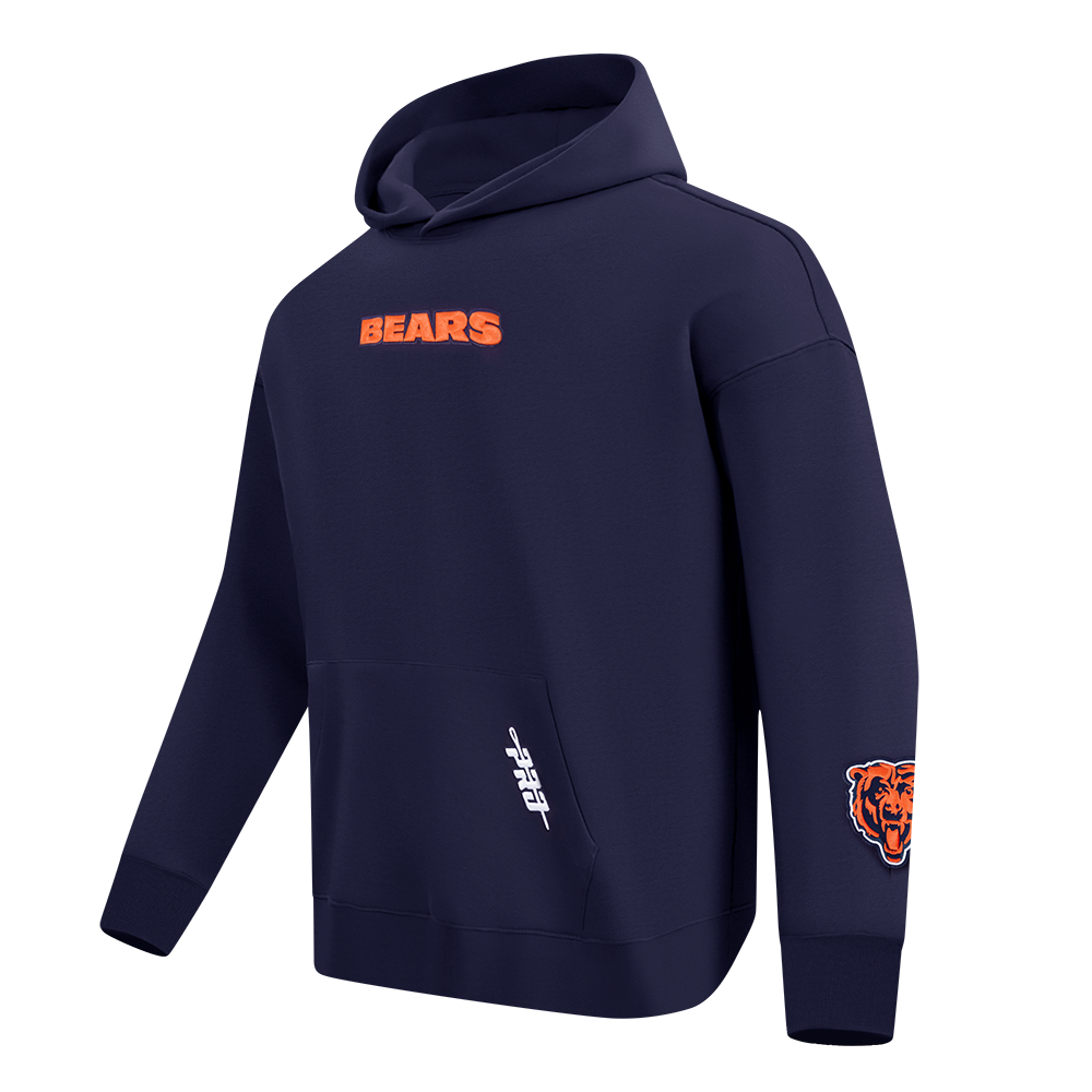 Chicago Bears Pro Standard Navy Wingspan Hoodie product image 2, provided for visual reference and product detail review