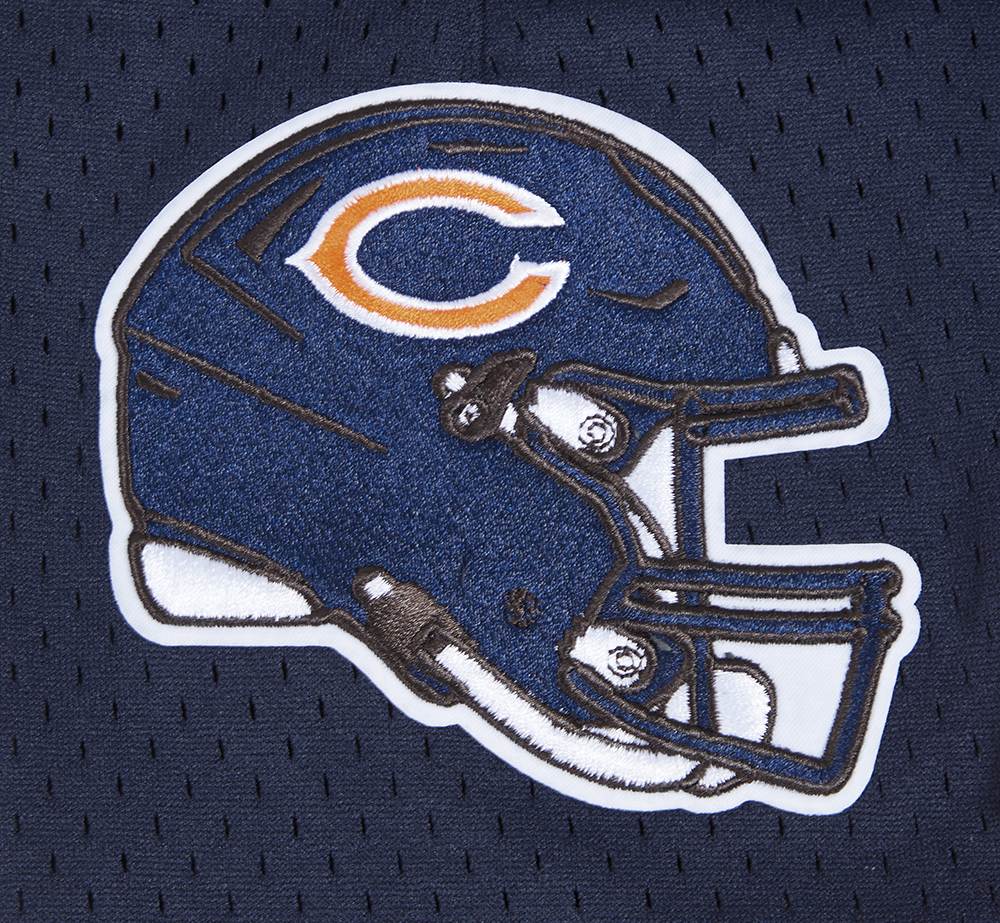 Chicago Bears Pro Standard Patches Navy Mesh Shorts product image 6, provided for visual reference and product detail review