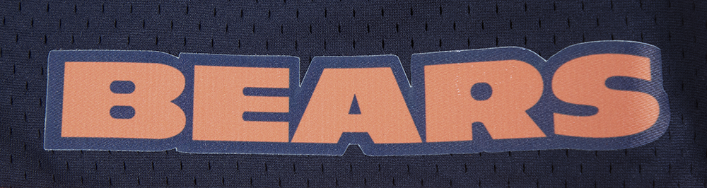 Chicago Bears Pro Standard Patches Navy Mesh Shorts product image 7, provided for visual reference and product detail review