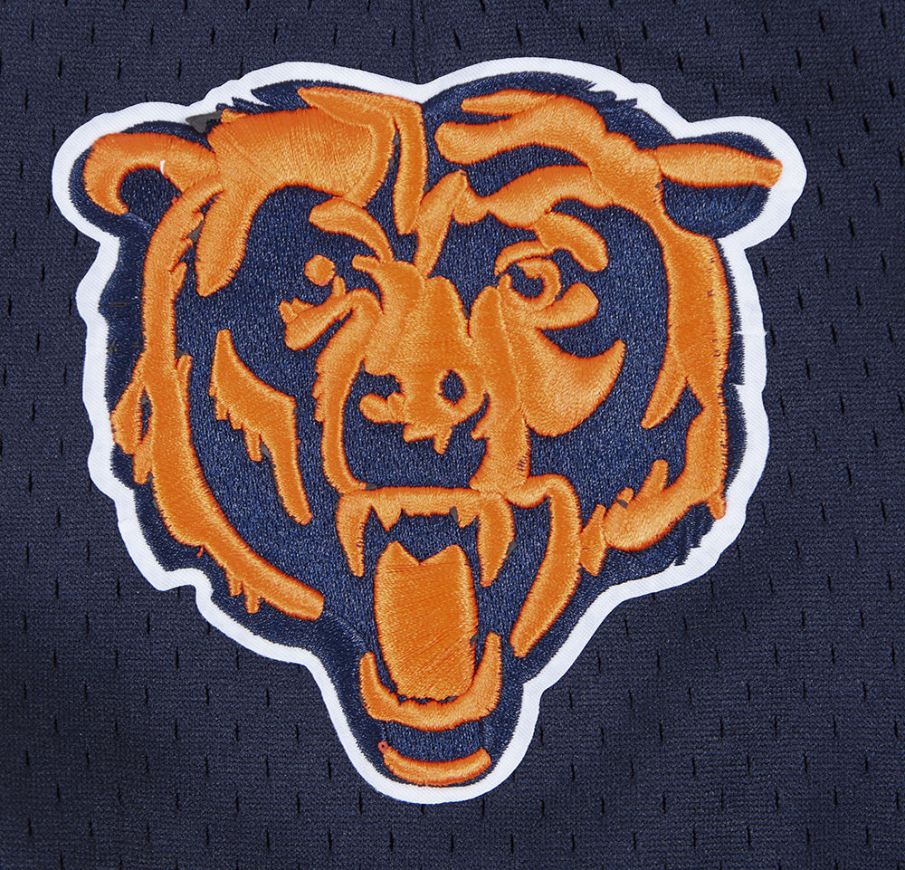 Chicago Bears Pro Standard Patches Navy Mesh Shorts product image 8, provided for visual reference and product detail review