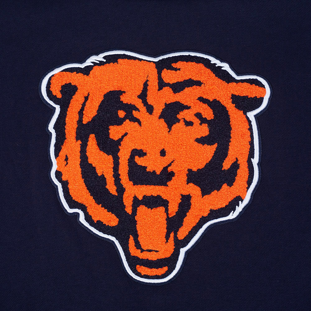 Chicago Bears Pro Standard Women Midnight Mashup Ribbed Crewneck Sweatshirt product image 5, provided for visual reference