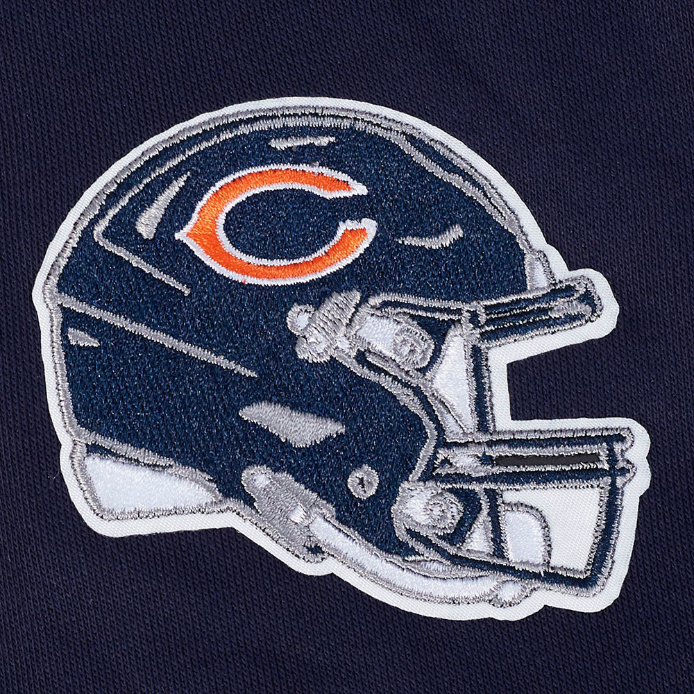 Chicago Bears Pro Standard Women Midnight Mashup Ribbed Crewneck Sweatshirt product image 6, provided for visual reference