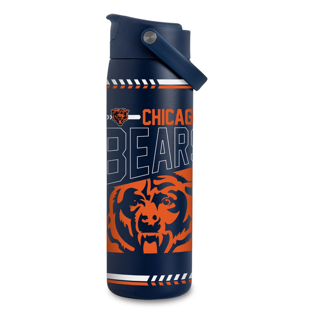 Chicago Bears Rico 22oz. Stainless Steel Water Bottle product image 1, provided for visual reference and product detail