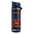 Chicago Bears Rico 22oz. Stainless Steel Water Bottle product image 1, provided for visual reference and product detail