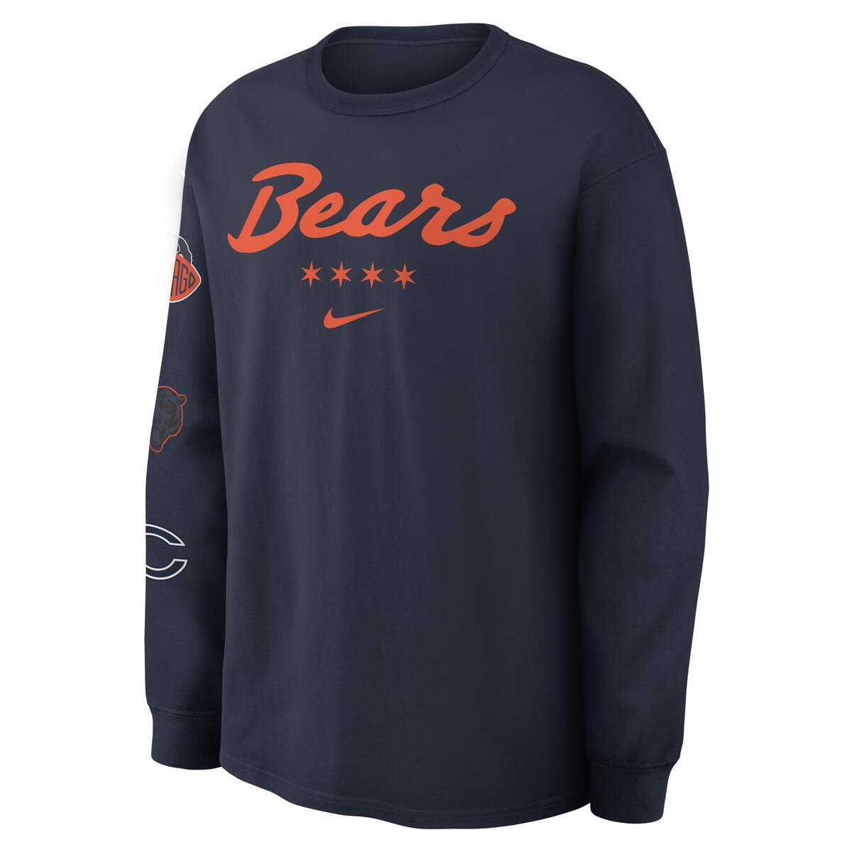 Chicago Bears Rivalry Nike Men Long Sleeve T-Shirt product image 2, provided for visual reference and product detail review