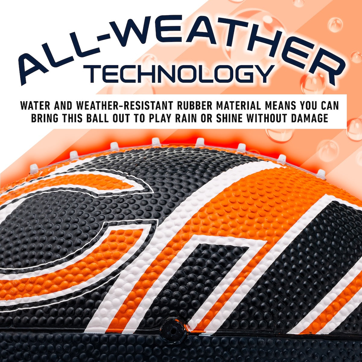 Chicago Bears Rubber Boxed Football product image 2, provided for visual reference and product detail review