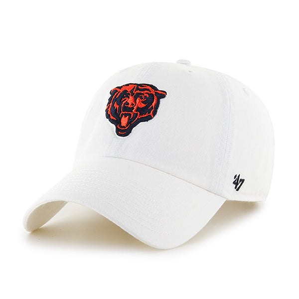Chicago Bears White '47 Clean Up Adjustable Hat product image 1, provided for visual reference and product detail review
