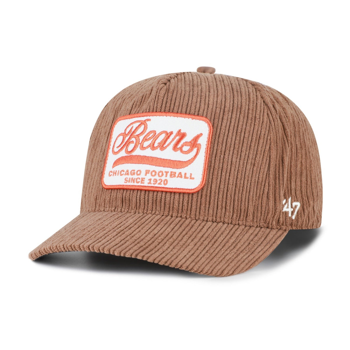 Chicago Bears '47 Corduroy Patch Hitch Adjustable Hat product image 2, provided for visual reference and product detail