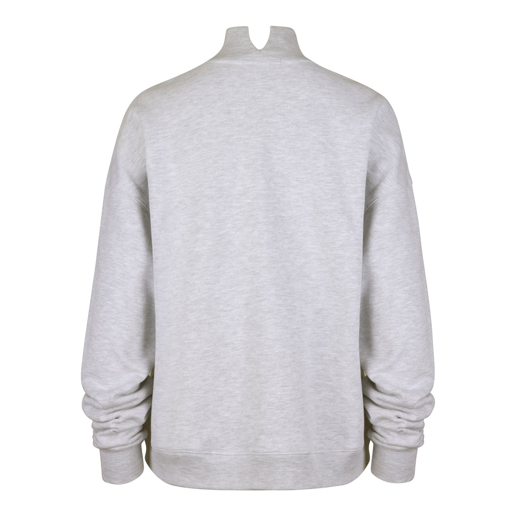 Chicago Bears '47 Grey Women Vantage Mock Neck Pullover Sweatshirt product image 2, provided for visual reference and