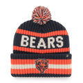 Chicago Bears '47 Historic Bering Navy Cuffed Knit Hat product image 1, provided for visual reference and product detail