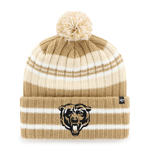 Chicago Bears '47 Khaki Hone Cuffed Knit Hat product image 1, provided for visual reference and product detail review
