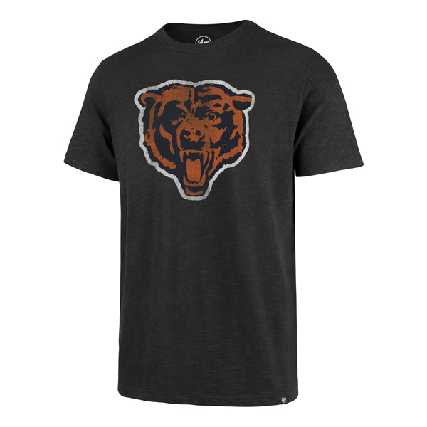 Chicago Bears '47 Navy Charcoal Grit Vintage Scrum T-Shirt product image 1, provided for visual reference and product detail