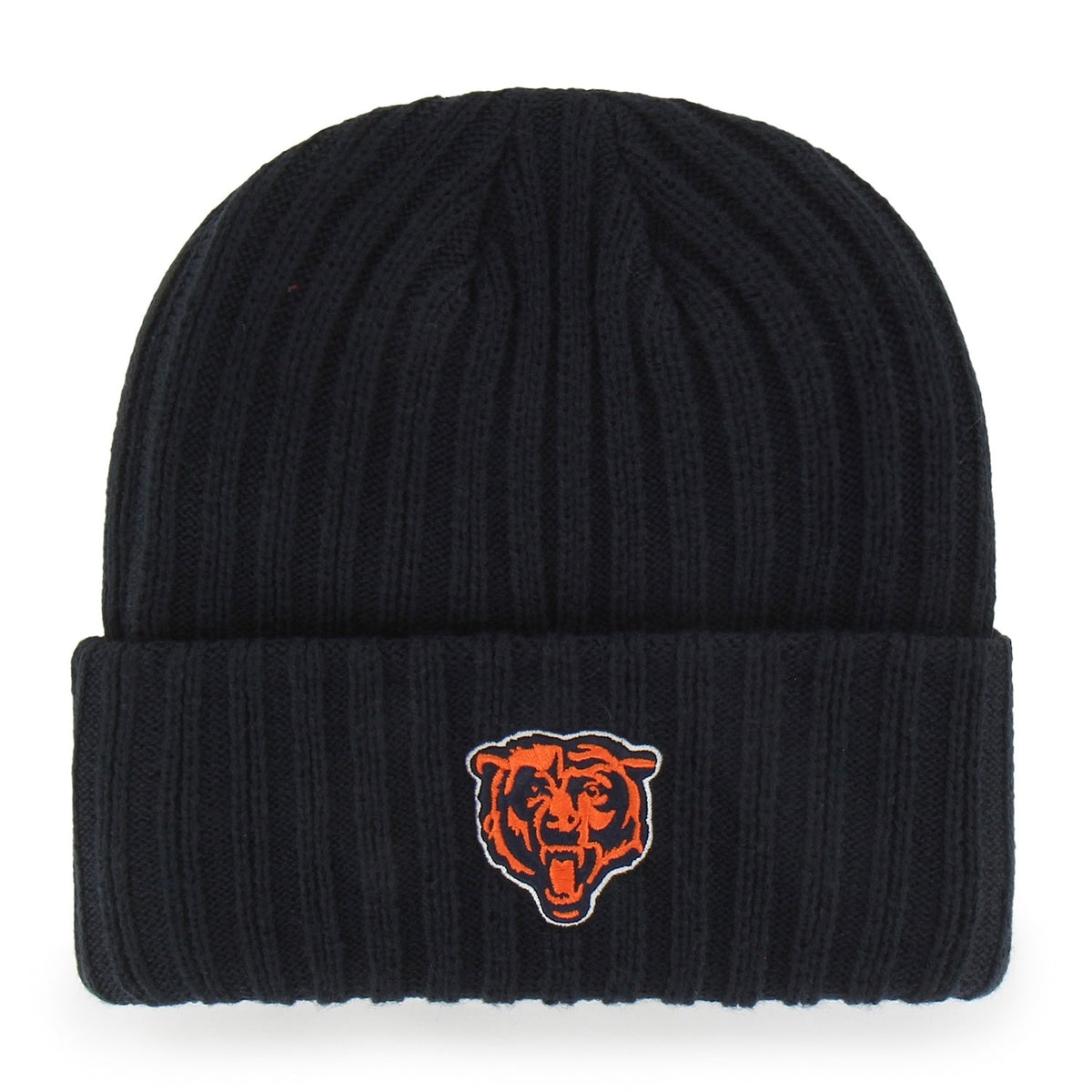 Chicago Bears '47 Navy Ribbed Snowdrift Cuffed Beanie product image 2, provided for visual reference and product detail