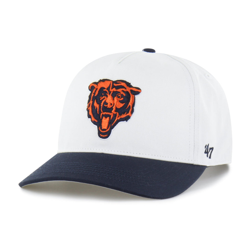 Chicago Bears '47 White/Navy Two Tone Hitch Adjustable Hat product image 1, provided for visual reference and product detail