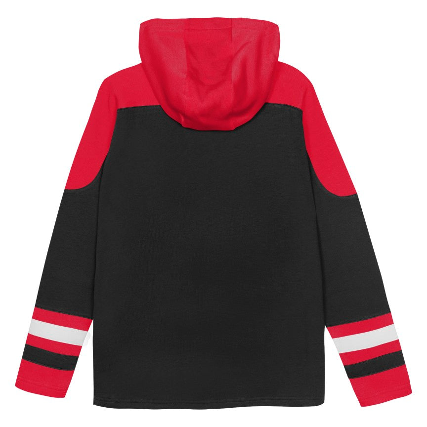 Chicago Blackhawks Black Prime Fleece Toddler Hoodie product image 3, provided for visual reference and product detail review