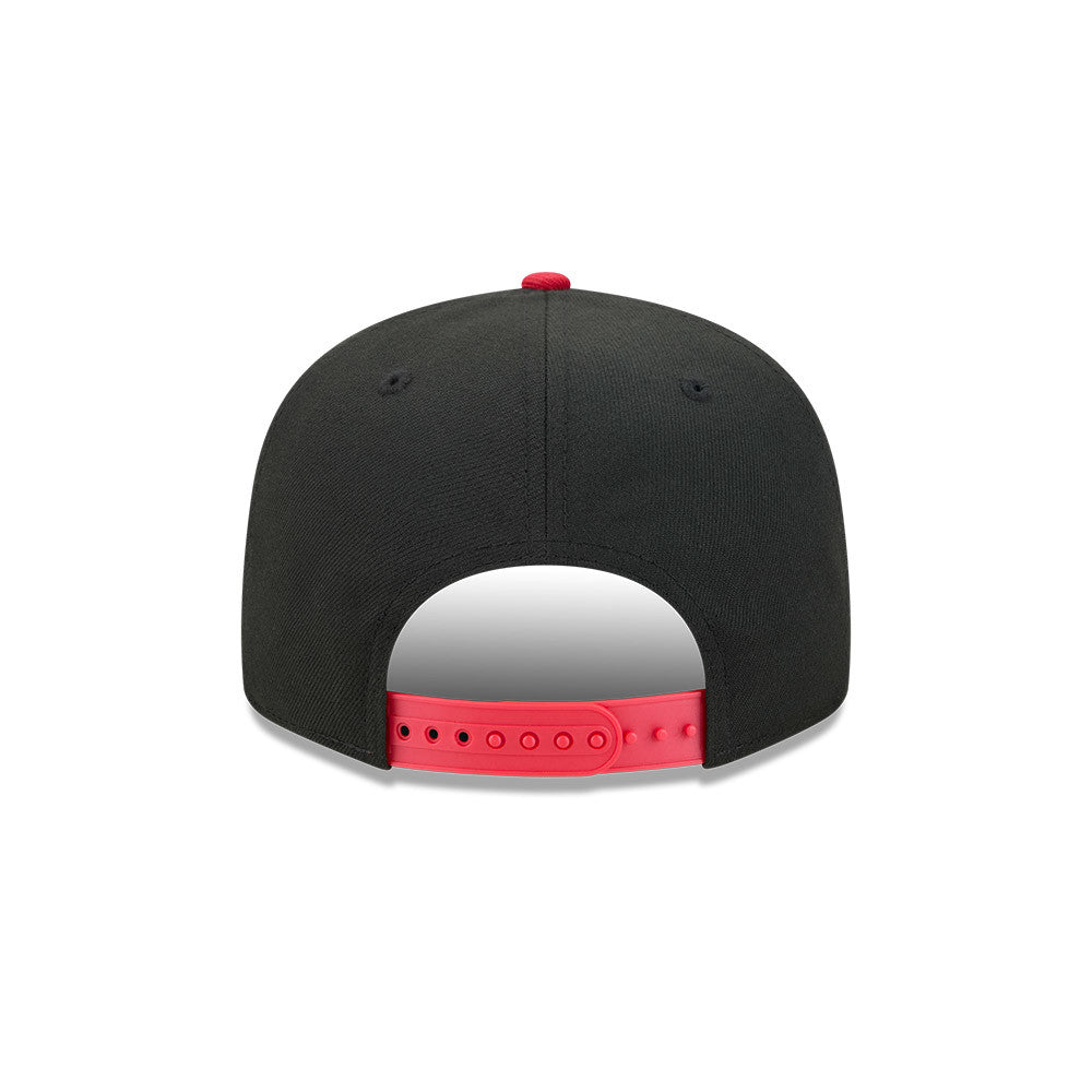 Chicago Blackhawks New Era 9FIFTY Black/Red Snapback Hat product image 6, provided for visual reference and product detail