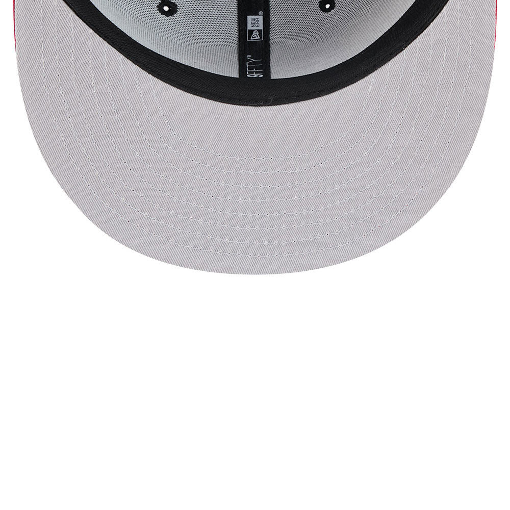 Chicago Blackhawks New Era 9FIFTY Black/Red Snapback Hat product image 7, provided for visual reference and product detail