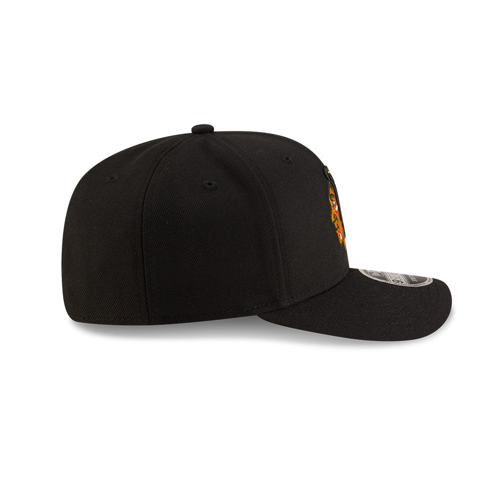 Chicago Blackhawks New Era 9SEVENTY Black Stretch-Snap Adjustable Hat product image 4, provided for visual reference and