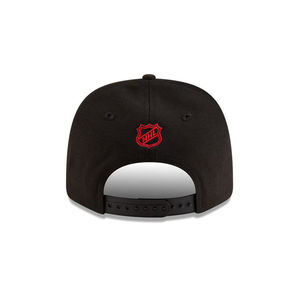 Chicago Blackhawks New Era 9SEVENTY Black Stretch-Snap Adjustable Hat product image 6, provided for visual reference and