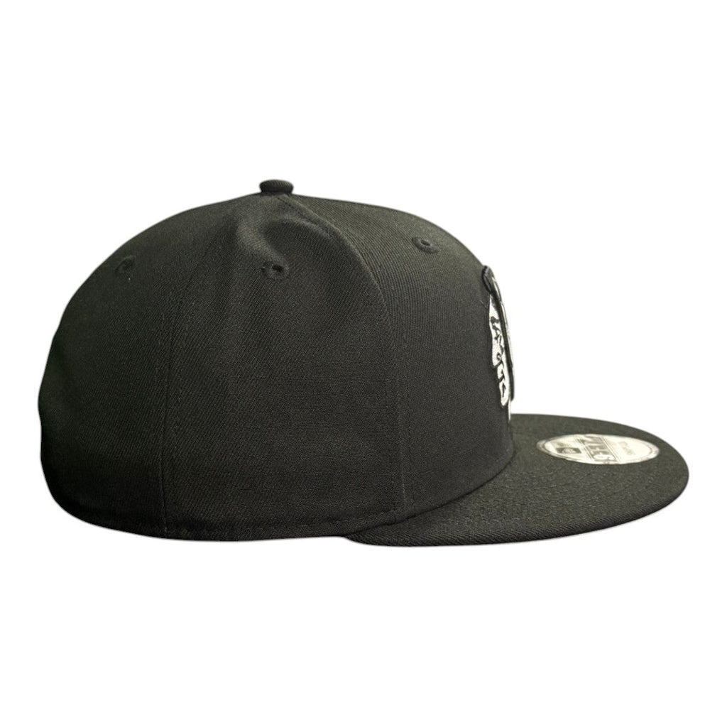 Chicago Blackhawks New Era Black White 9FIFTY Snapback Hat product image 5, provided for visual reference and product detail