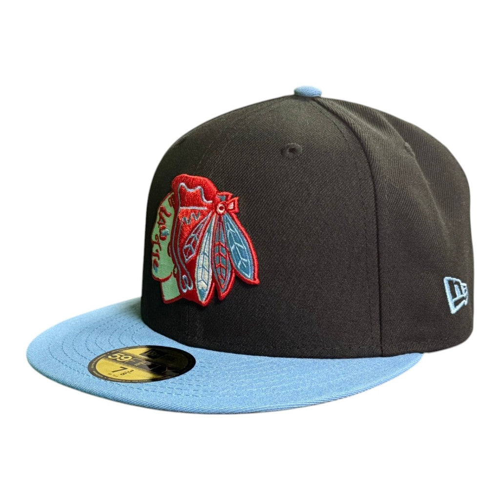Chicago Blackhawks New Era Chicago Flag 59FIFTY Fitted Hat product image 3, provided for visual reference and product detail