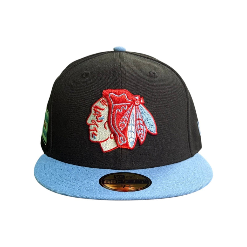Chicago Blackhawks New Era Chicago Flag 59FIFTY Fitted Hat product image 1, provided for visual reference and product detail