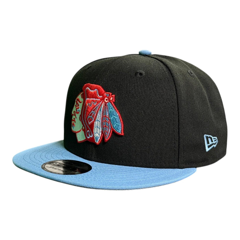 Chicago Blackhawks New Era Chicago Flag 9FIFTY Snapback Hat product image 3, provided for visual reference and product