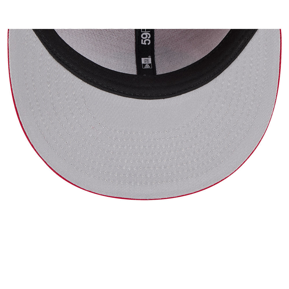 Chicago Blackhawks New Era Red 59FIFTY Fitted Hat product image 7, provided for visual reference and product detail review