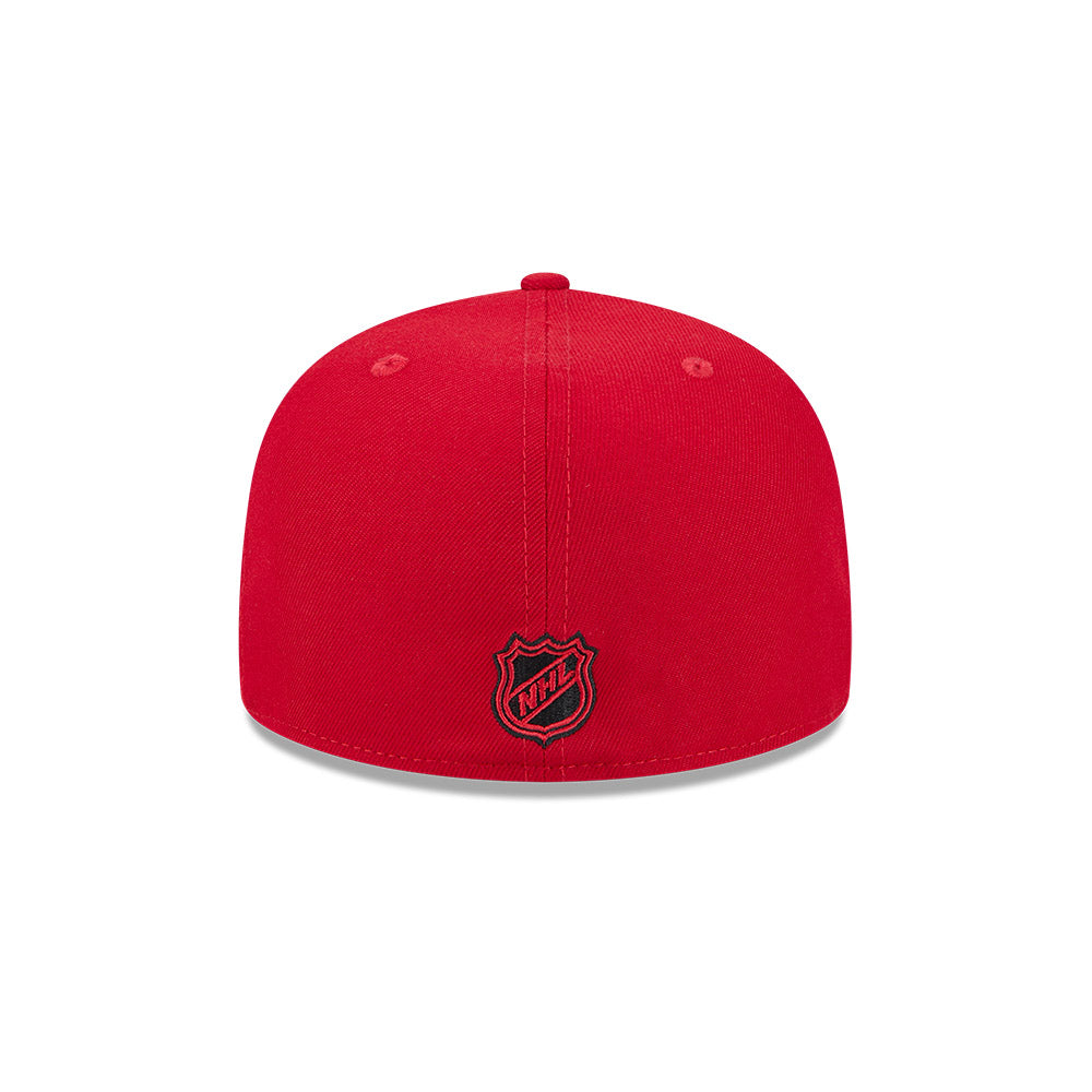 Chicago Blackhawks New Era Red 59FIFTY Fitted Hat product image 6, provided for visual reference and product detail review